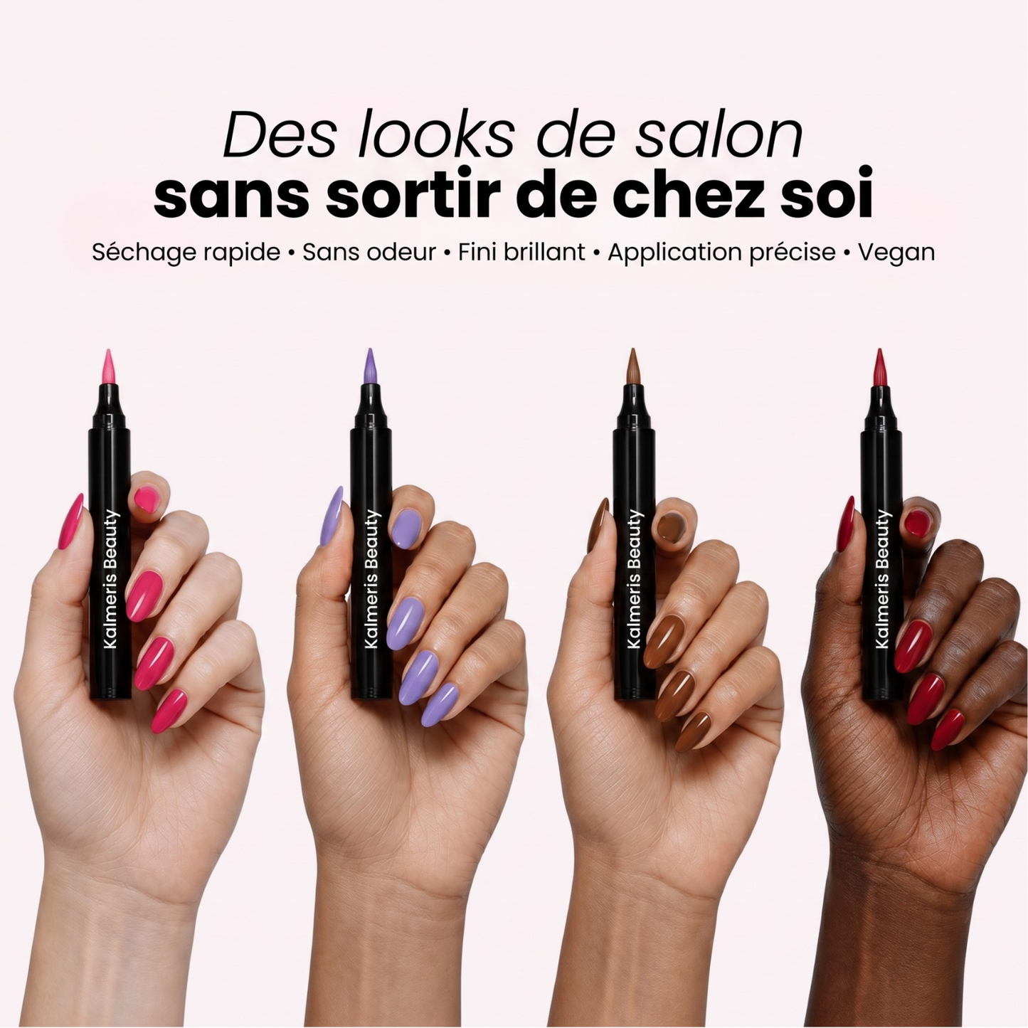 5 Stylos Vernis à Ongles sans Lampe UV | Kalmeris Beauty™