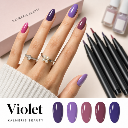 PACK 5 Stylos Vernis à Ongles sans Lampe UV | Kalmeris Beauty™