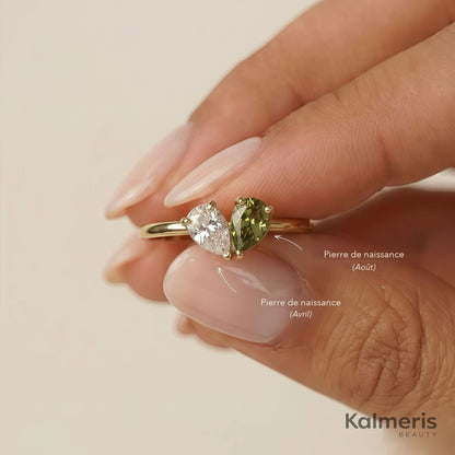 Bague Liora avec ses pierres de naissance