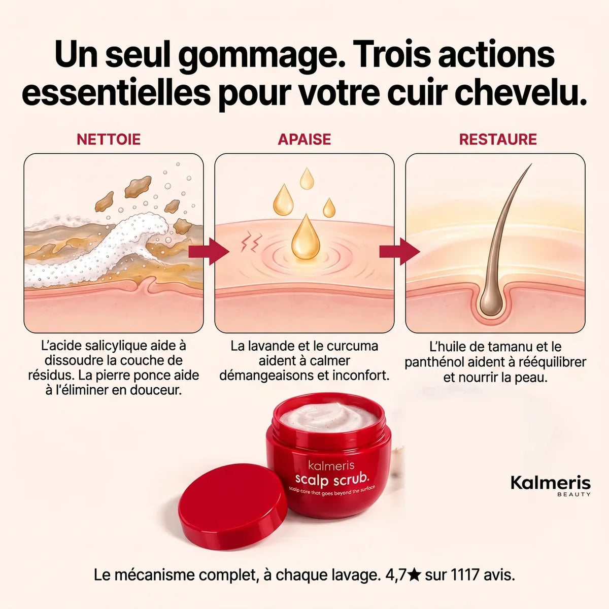 Gommage barbe et cuir chevelu 3