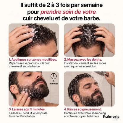 Gommage barbe et cuir chevelu 6