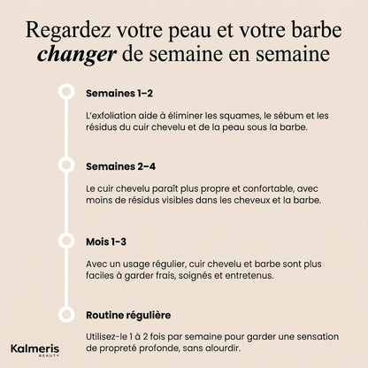 Gommage barbe et cuir chevelu 7