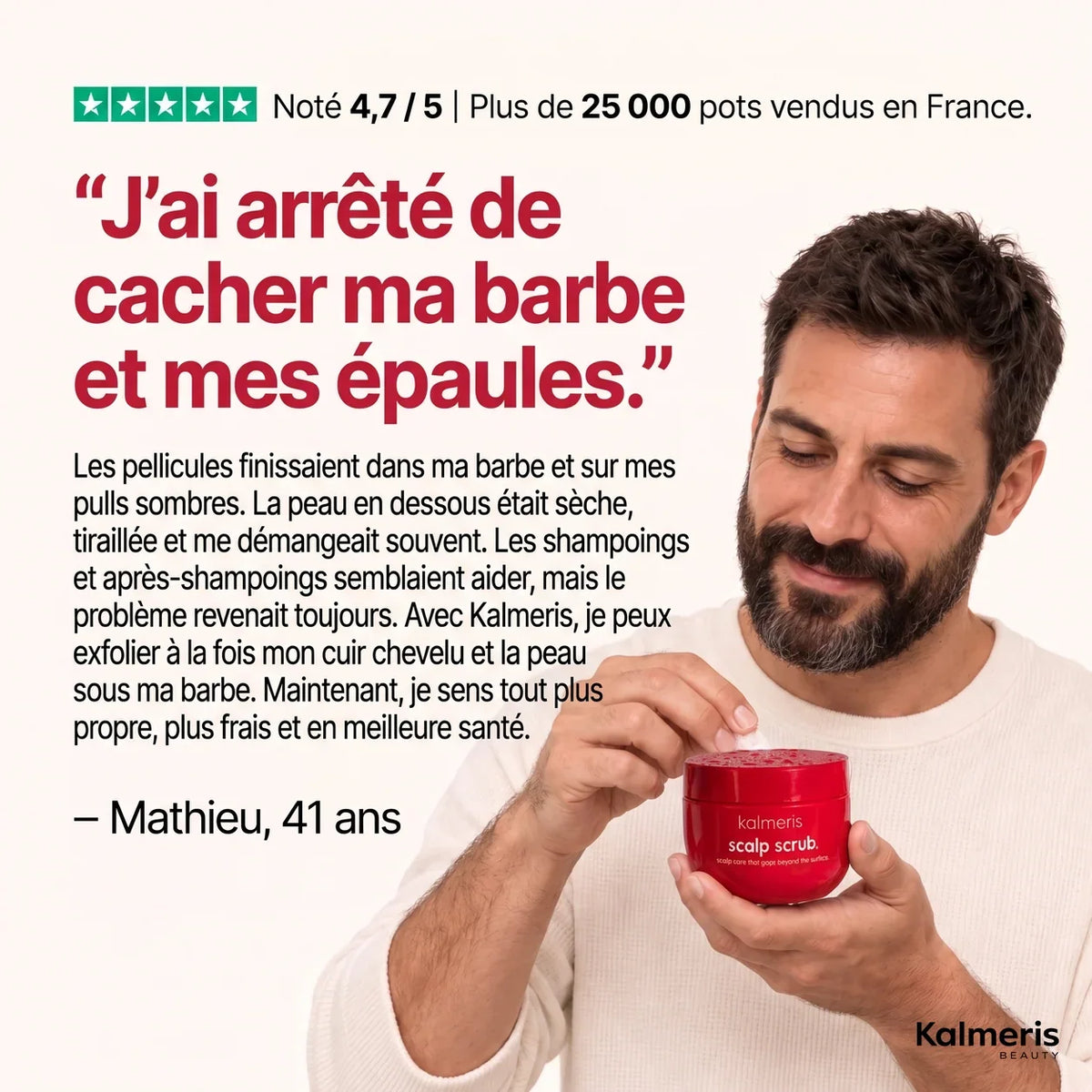 Gommage barbe et cuir chevelu 8